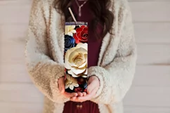 3D Flowers Tumbler Sublimation, July 4th 20oz Tumbler Design Product Image 3