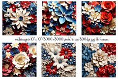 July 4th Wind Spinner, 3D Flower Sublimation, Fourth of July Product Image 2