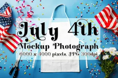 4th of July Mockup, July 4th Cookout Apron Photograph 1 Product Image 1