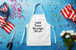 4th of July Mockup, July 4th Cookout Apron Photograph 1 Product Image 2