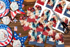 Abstract July 4th Gift Tags &amp; Sheet, Printable Crafts s1 Product Image 6