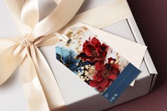 Abstract Floral July 4th Gift Tags &amp; Sheet, Printable Crafts Product Image 5