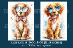 July 4th Backgrounds, 4th of July Irish Setter Backgrounds Product Image 3