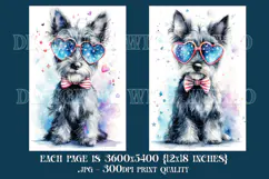 July 4th Backgrounds, 4th of July Scottie Backgrounds, s1 Product Image 3