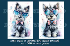 July 4th Backgrounds, 4th of July Scottie Backgrounds, s2 Product Image 3