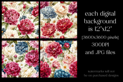 July 4th Patterns,July 4th Vintage Floral Seamless Pattern 1 Product Image 2