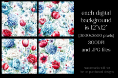 July 4th Patterns, July 4th Floral Seamless Patterns, s11 Product Image 2