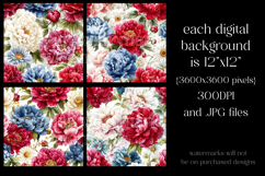 July 4th Patterns,July 4th Vintage Floral Seamless Pattern 4 Product Image 2