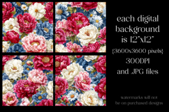 July 4th Patterns,July 4th Vintage Floral Seamless Pattern 5 Product Image 2