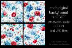 July 4th Patterns, July 4th Floral Seamless Patterns, s8 Product Image 2