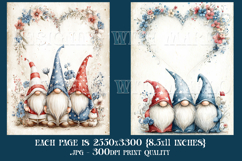 July 4th Junk Journal Pages, Gnome Junk Journal Pages, s1 Product Image 2