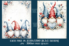 July 4th Junk Journal Pages, Gnome Junk Journal Pages, s4 Product Image 2