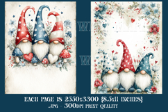 July 4th Junk Journal Pages, Gnome Junk Journal Pages, s4 Product Image 3