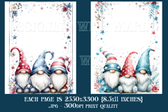 July 4th Junk Journal Pages, Gnome Junk Journal Pages, s5 Product Image 3