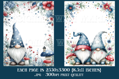July 4th Junk Journal Pages, Gnome Junk Journal Pages, s6 Product Image 2