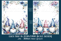 July 4th Junk Journal Pages, Gnome Junk Journal Pages, s9 Product Image 2