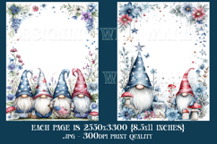 July 4th Junk Journal Pages, Gnome Junk Journal Pages, s9 Product Image 3