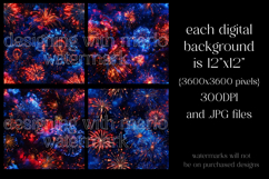 July 4th Patterns, 4th of July Fireworks Seamless Patterns 4 Product Image 2