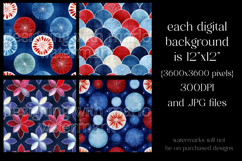 July 4th Patterns, 4th of July Denim Seamless Patterns 3 Product Image 2