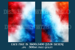 July 4th Backgrounds, Red White and Blue Watercolor Papers Product Image 3