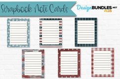 July 4th Scrapbook Note Card