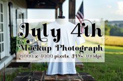 4th of July Mockup, White T Shirt Mockup, Country Farm, 7 Product Image 1