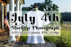 4th of July Mockup, White T Shirt Mockup, Country Farm, 8 Product Image 1