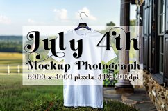 4th of July Mockup, White T Shirt Mockup, Country Farm, 10 Product Image 1