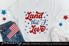 4th Of July SVG Cut File America USA Land That I Love SVG Product Image 2