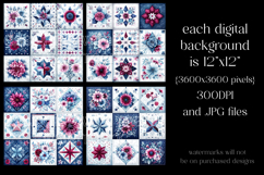 July 4th Patterns, 4th of July Quilt Seamless Patterns, s4 Product Image 2