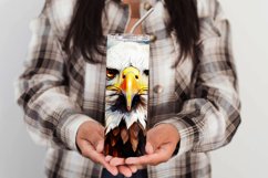 July 4th 20oz Tumbler Design, Watercolor Eagle Tumbler Product Image 3