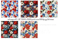 July 4th Wind Spinners, Red White Blue Flowers Wind Spinners Product Image 2