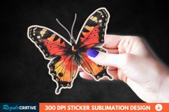 Cute Butterfly Sticker Clipart, Sticker PNG Clipart Product Image 1