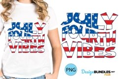 July Fourth Vibes Flag Printable