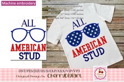 4th of July machine embroidery applique bundle1 Product Image 5