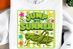 Jump into Summer Grasshopper PNG Product Image 1