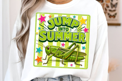 Jump into Summer Grasshopper PNG Product Image 2