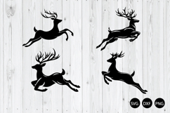 Jumping Christmas Reindeer SVG, Reindeer SVG, Christmas SVG Product Image 1