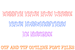 Jumping Happy Font Doodle Lettering Cartoon Characters ABC Product Image 3