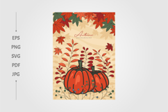 autumn pumpkin poster template design Product Image 1