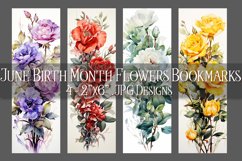Floral Bookmark, June Bookmark, Roses Bookmarks, s1 Product Image 1