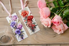 Floral Bookmark, June Bookmark, Roses Bookmarks, s1 Product Image 2