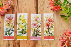 Floral Bookmark, June Bookmark, Honeysuckle Bookmarks, s2 Product Image 2