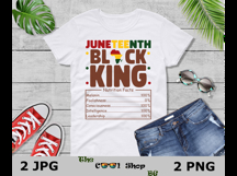 Juneteenth Black King Png, Melanin Nutrition Facts Png Product Image 3