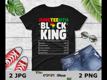 Juneteenth Black King Png, Melanin Nutrition Facts Png Product Image 2