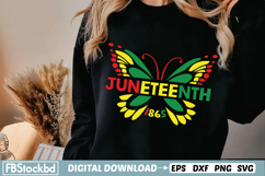 Juneteenth Butterfly SVG, Juneteenth Butterfly PNG Design Product Image 1