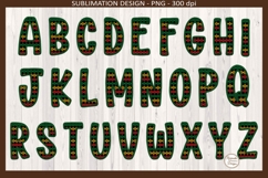 Juneteenth Faux Embroidery Alphabet &amp; Numbers Product Image 1