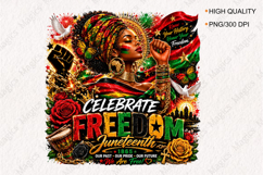 Juneteenth Freedom Day PNG for Black Pride and Cultural Product Image 1