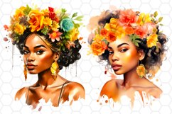 Juneteenth Girl Watercolor Clipart