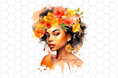 Juneteenth Girl Watercolor Clipart